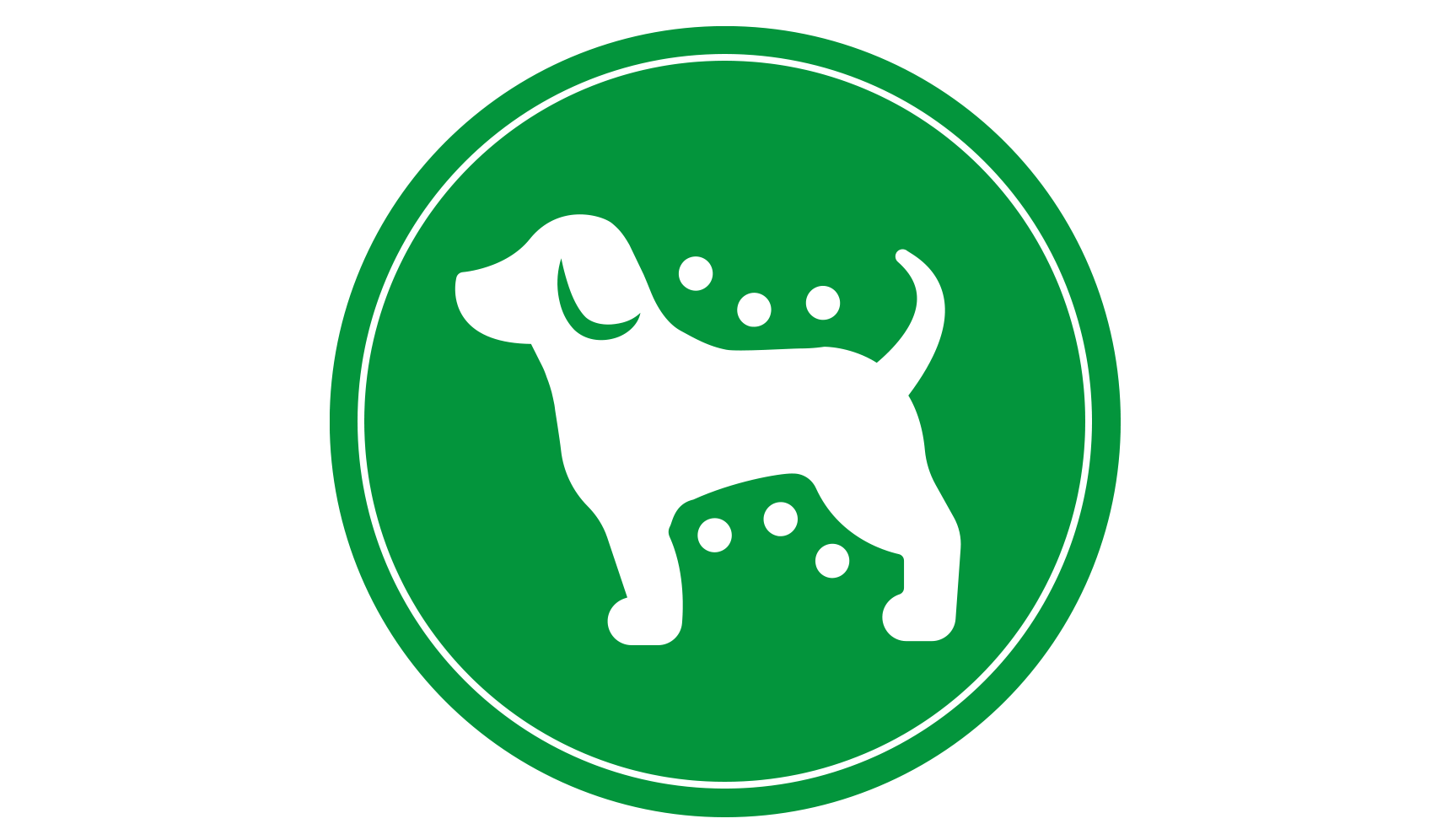 Logo de perro sano y en forma en Dog Chow.