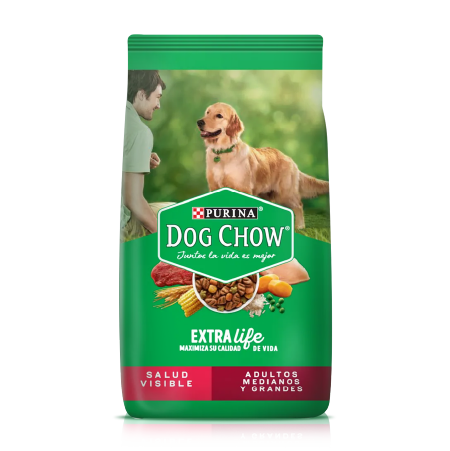 Bolsa de Dog Chow Adultos medianos y grandes, Frente.